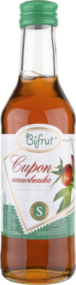 фото Сироп шиповника bifrut на сорбите 250 мл