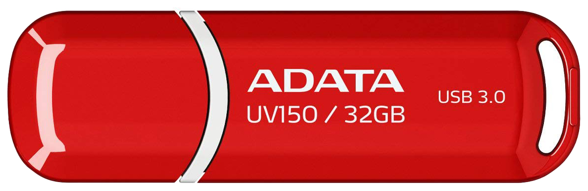 фото Флешка adata uv150 32гб red (auv150-32g-rrd)