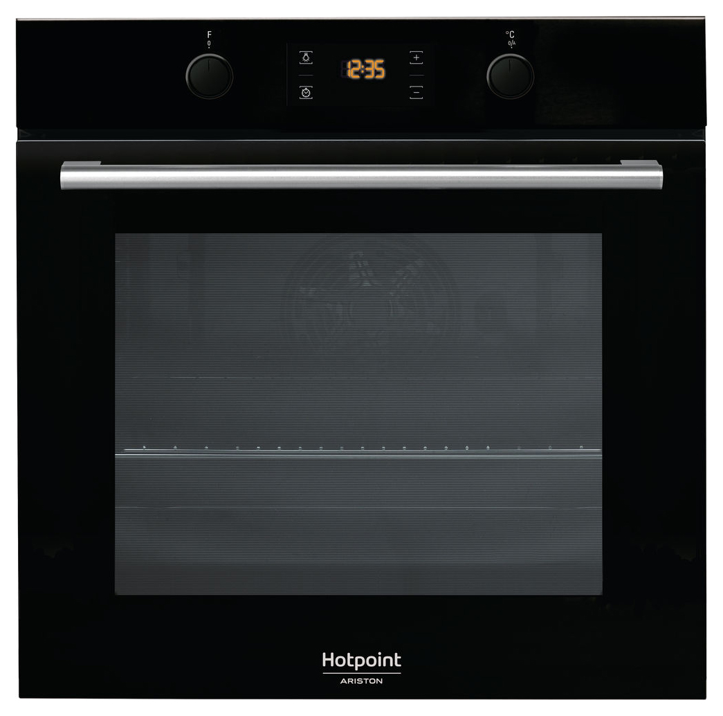 встраиваемый электрический духовой шкаф hotpoint ariston fa5 844 jh ix ha silver Встраиваемый электрический духовой шкаф Hotpoint-Ariston FA2841JHBLHA Black