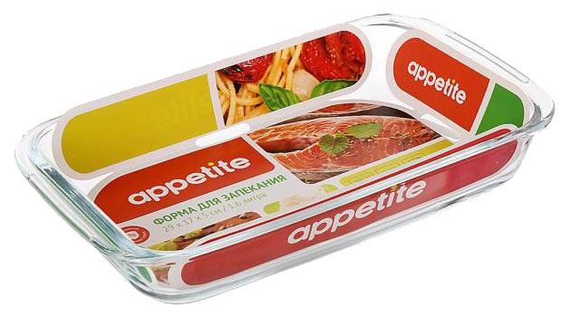 фото Форма для запекания appetite pl6 прозрачный tm appetite