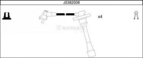 Комплект высоковольтных проводов NippartsJ5382008