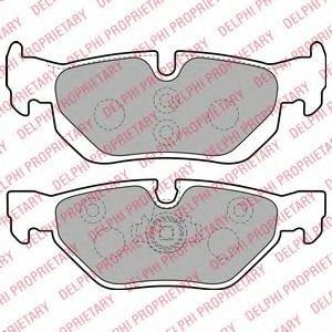 Тормозные колодки дисковые Delphi LP1915