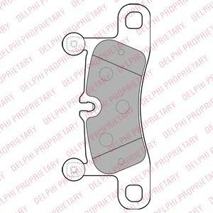 

Тормозные колодки DELPHI дисковые LP2233