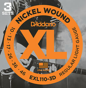 фото Струны для электрогитары d addario exl110 3d d'addario