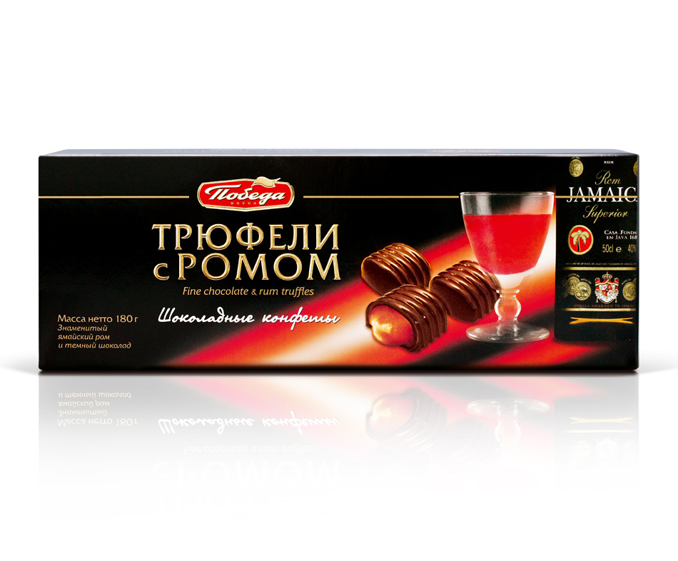 

Трюфели Победа Вкуса шоколадные с ромом
