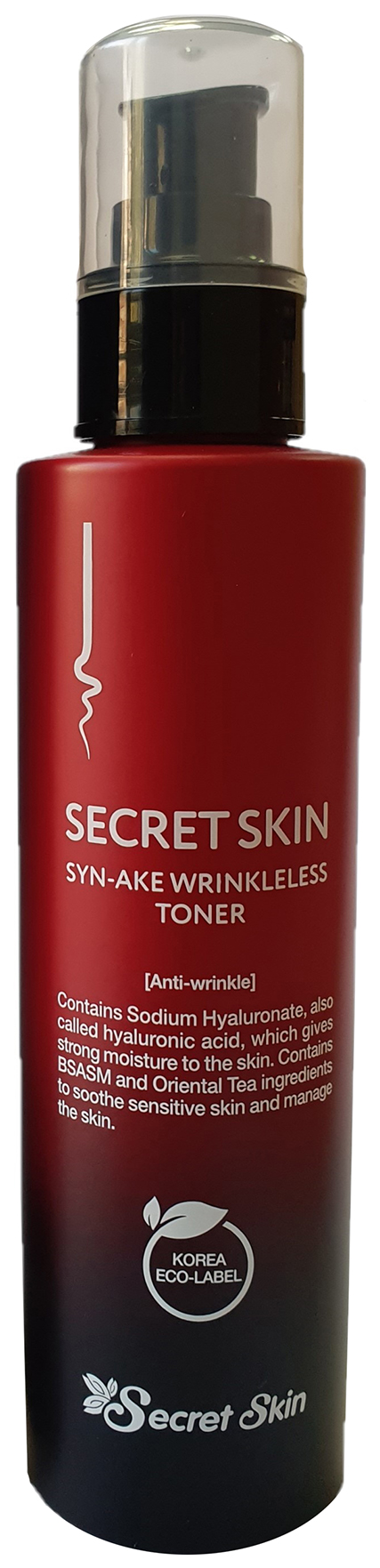 Тонер Secret Skin Syn-Ake Wrinkleless Toner с пептидами змеиного яда 150 мл janssen cosmetics skin contour fluid anti age сыворотка лифтинг в ампулах с пептидами 7 х 2 мл
