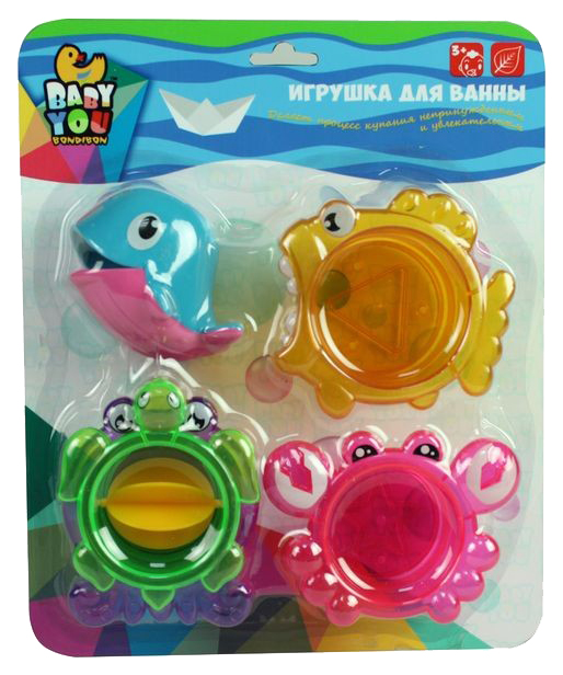 

Игрушка для купания Bondibon Стаканчики с лейкой-китом вв2683, Разноцветный, Стаканчики с лейкой-китом