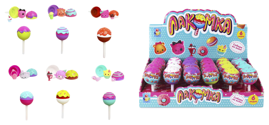 

Игрушка-сюрприз "Лакомка" - Леденец, 14 см 1toy