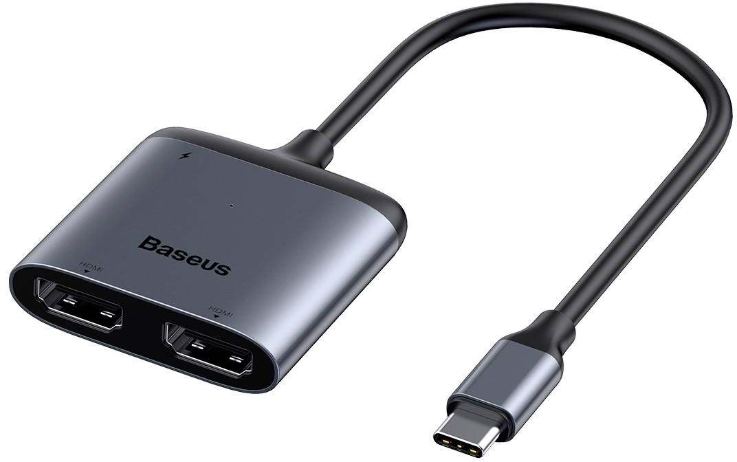 

Адаптер Baseus Enjoy HUB Adapter from Type-C to HDMI 2x PD HD / Type-C Grey