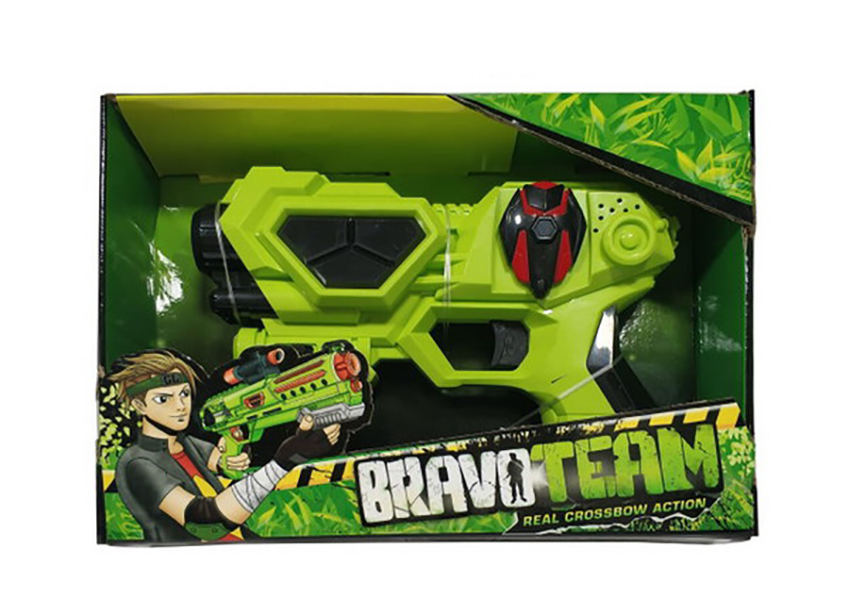 фото Бластер "bravo team", со световыми и звуковыми эффектами , 24х18х5,5 см junfa toys