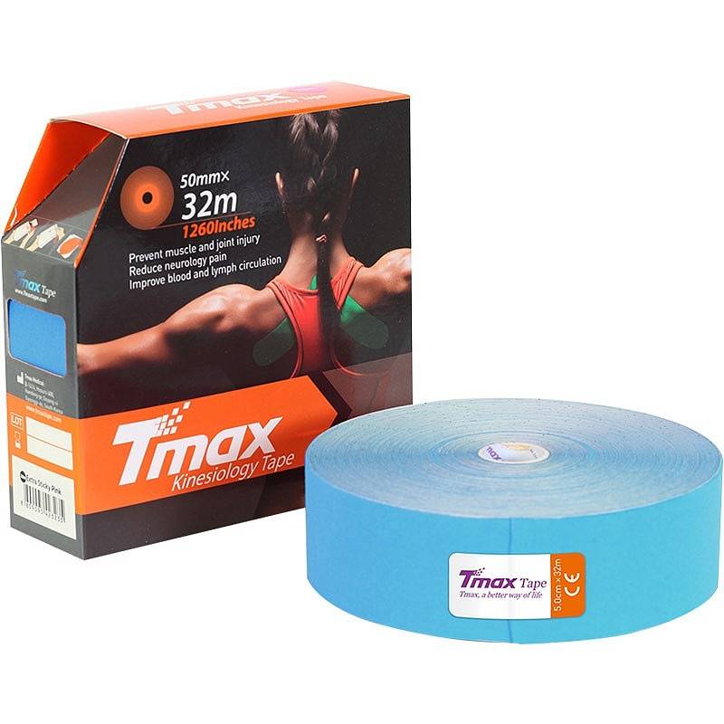 Кинезио тейп Tmax Extra Sticky 32m, хлопок - 96%, спандекс - 4% 423228