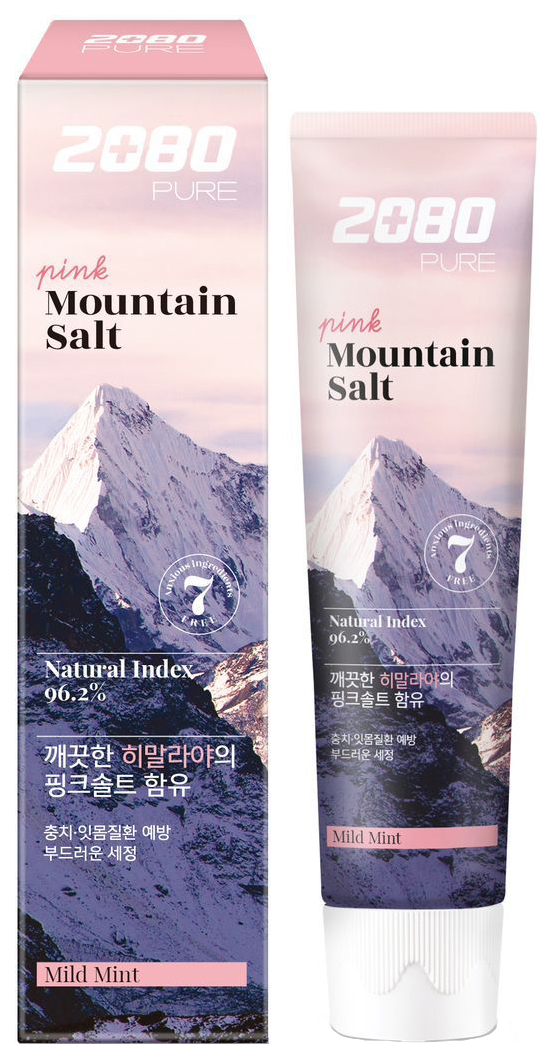 фото Зубная паста kerasys 2080 pure pink mountain salt 120 г