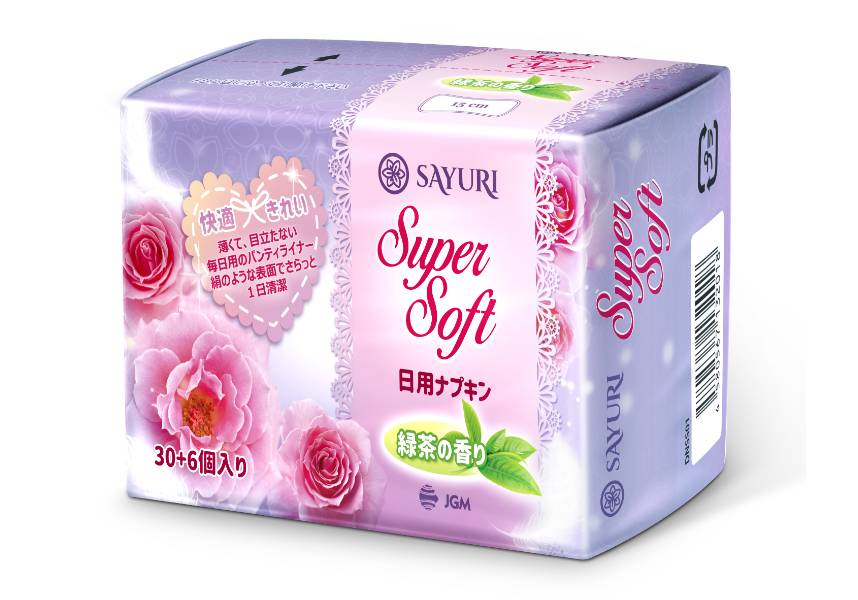 Прокладки ежедневные Sayuri Super Soft с ароматом зеленого чая 36 шт
