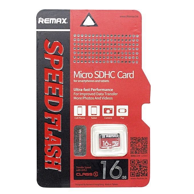 Карта памяти Remax microSDHC 16 GB Card Class 10