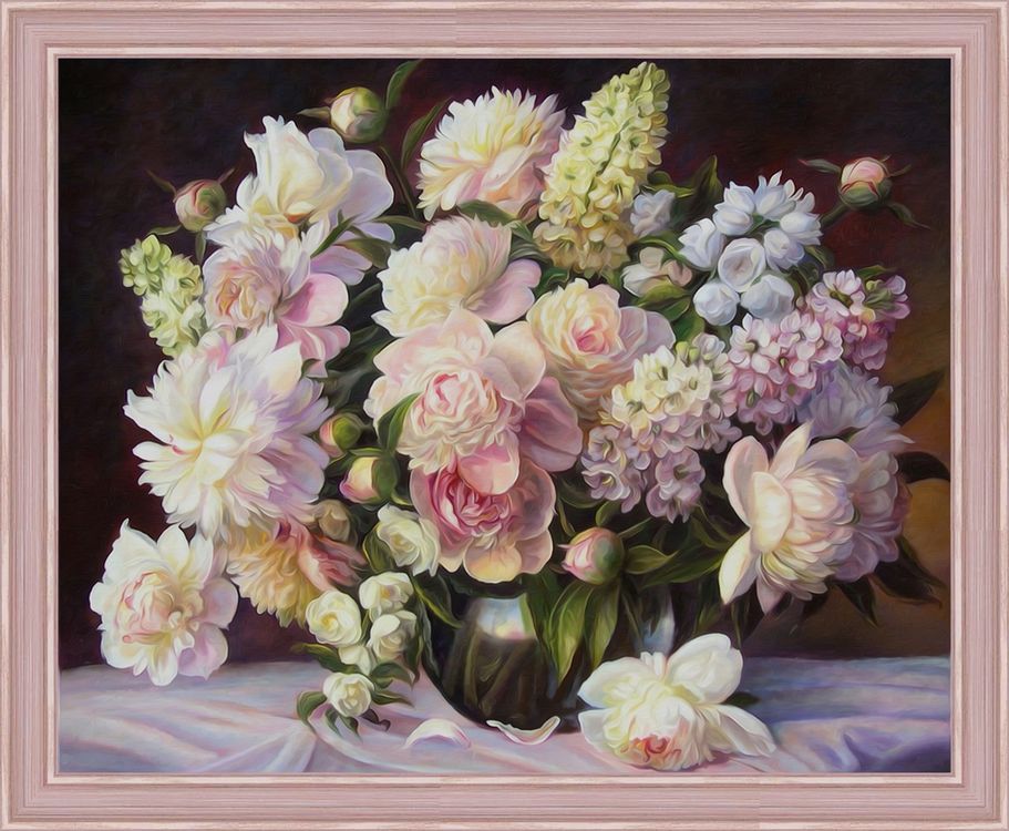 

Алмазная вышивка Алмазная Живопись Пышный букет, 40x50 см, Пышный букет