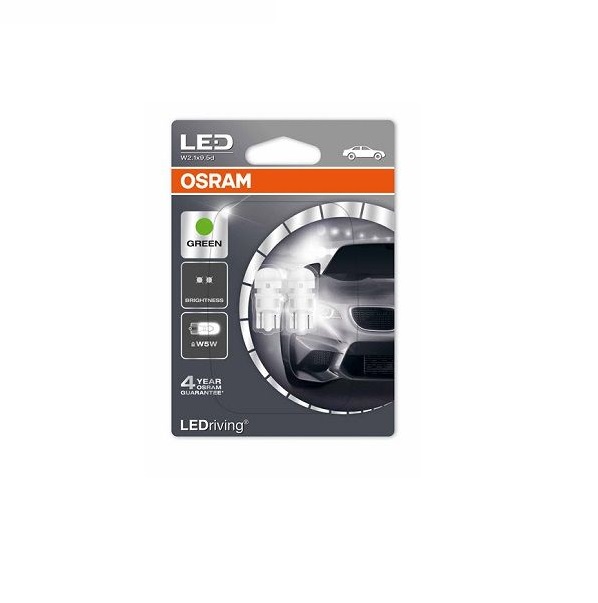 фото Ledriving 12v (1w) лампа светодиодная w5w блистер( к-кт 2шт) osram арт. 2880gr-02b