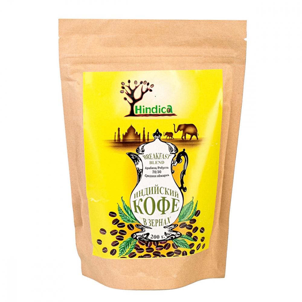 

Кофе Hindica Breakfast Blend в зернах 200 г