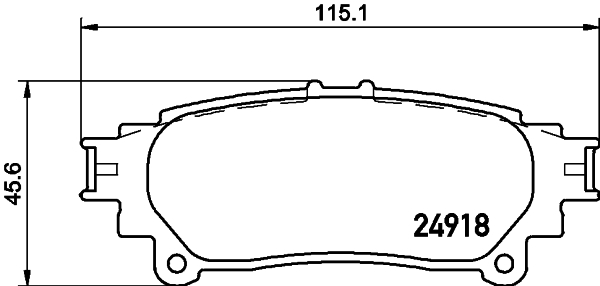 

Комплект тормозных колодок Hella 8DB355015371