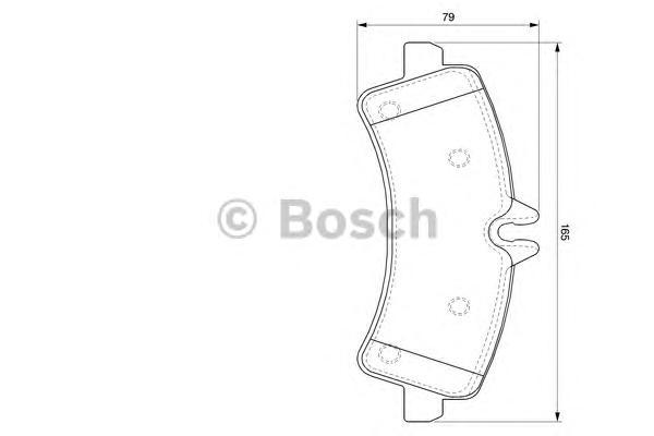 Комплект тормозных колодок BOSCH 0986494122