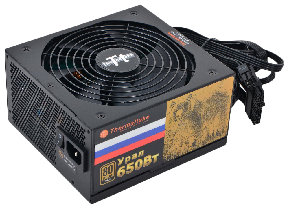 фото Блок питания компьютера thermaltake русское золото урал 650вт w0426re