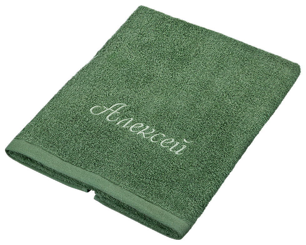 фото Банное полотенце, полотенце универсальное santalino зеленый