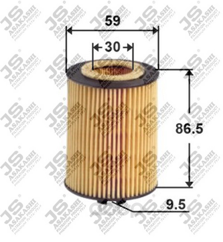 фото Фильтр масляный двигателя js asakashi oe0038