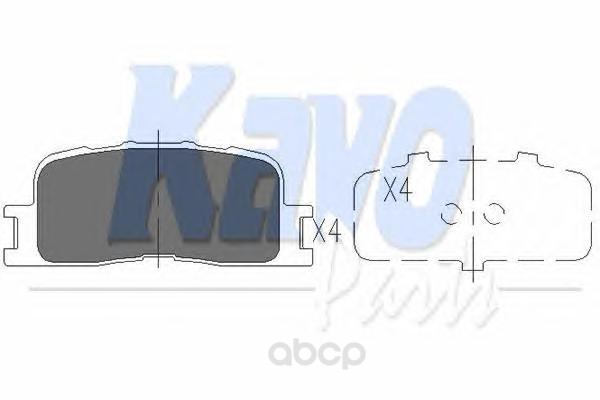 

Колодки тормозные kavo parts KBP9077