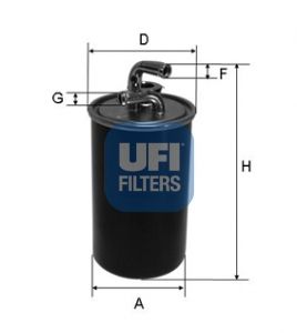 фото Фильтр топливный ufi 24.030.00