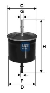 фото Фильтр топливный ufi 31.811.00