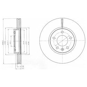 

Тормозной диск DELPHI BG4278