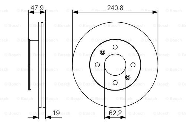 фото Тормозной диск bosch 0986479s18