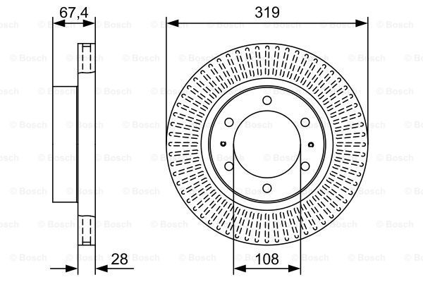 фото Тормозной диск bosch 0986479w47