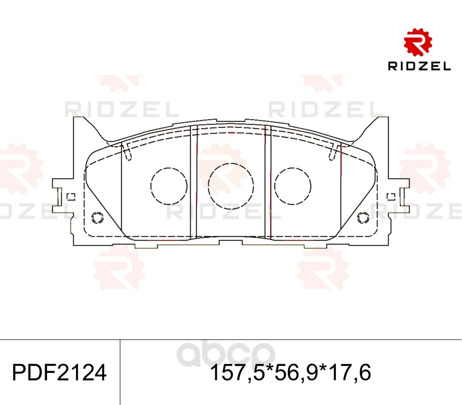 

Комплект тормозных колодок RIDZEL PDF2124