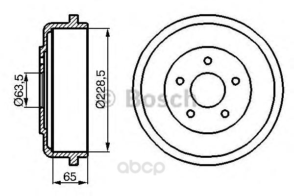 

Барабан тормозной BOSCH 0986477129