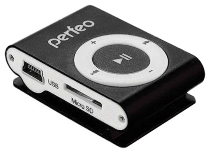 

МР3-плеер с клипсой Perfeo Music Clip Titanium VI-M001 Черный, VI-M001 Black