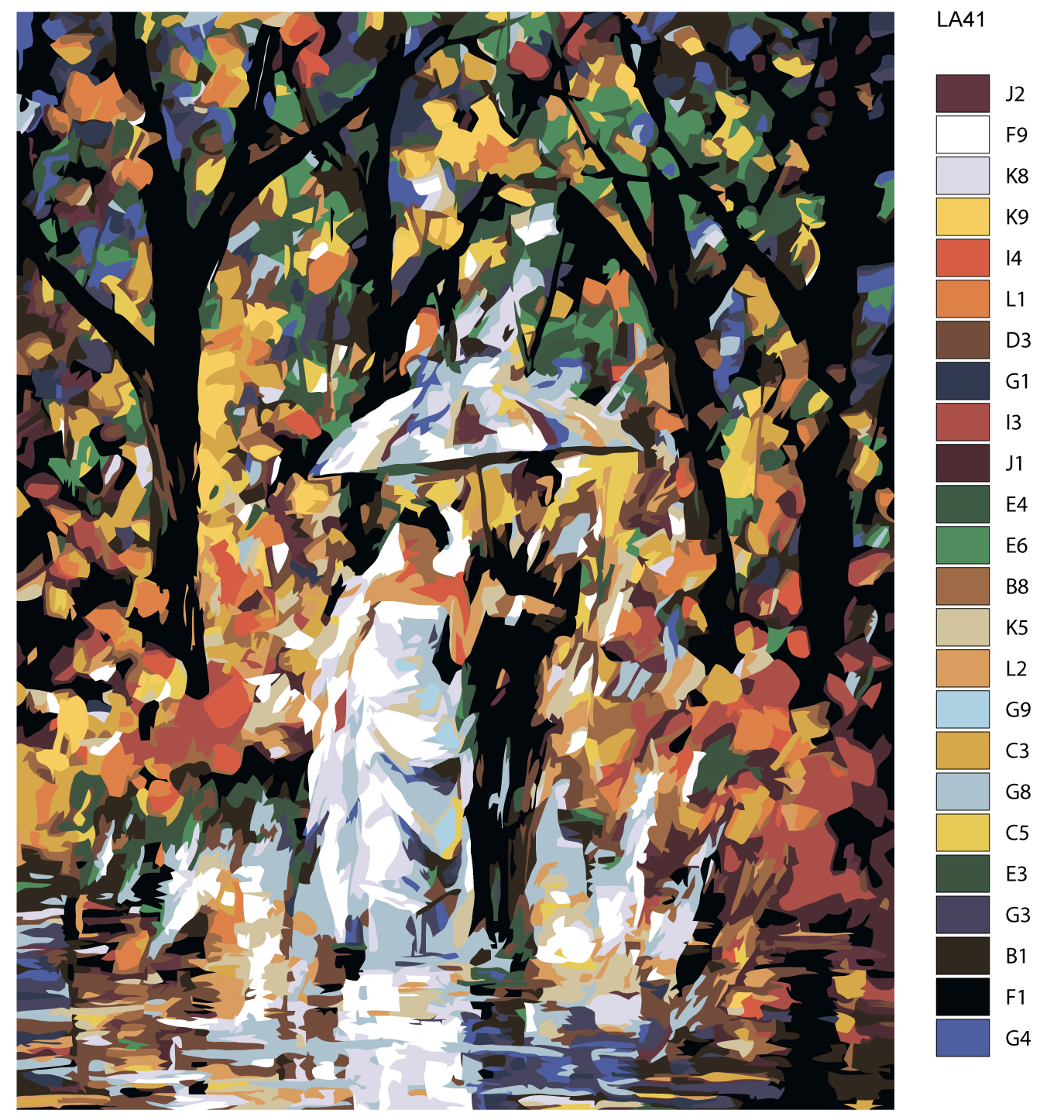 

Картина по номерам, 40 x 50, LA41, LA41