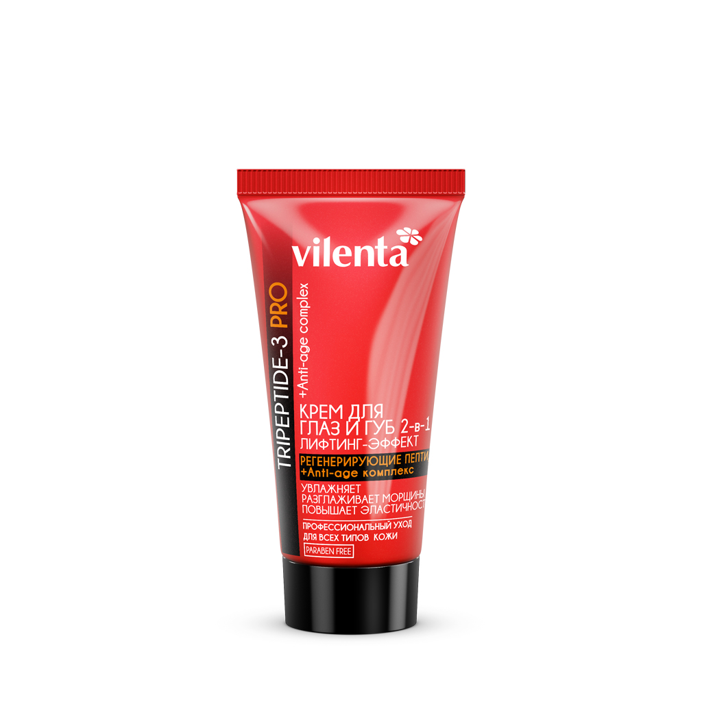 

Крем для глаз и губ 2-в-1 VILENTA TRIPEPTIDE-3 PRO с Пептидным комплексом, 30 мл