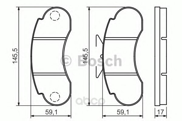 

Тормозные колодки Bosch передние 986460947