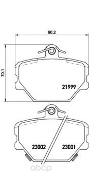 

Тормозные колодки brembo дисковые P50038