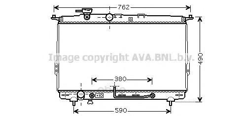 

Радиатор охлаждения двигателя Ava HYA2107