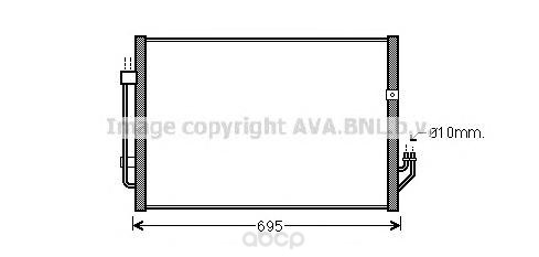 

Радиатор охлаждения двигателя Ava DN5331