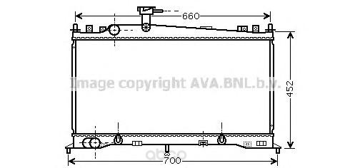 

Радиатор охлаждения двигателя Ava MZ2161