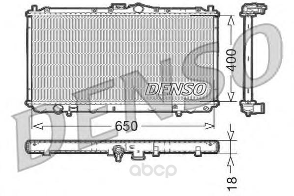 

Радиатор охлаждения двигателя DENSO DRM45010
