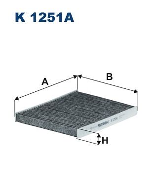 фото Фильтр воздушный салона filtron k1251a