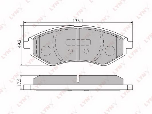 

Тормозные колодки LYNXauto дисковые BD1803