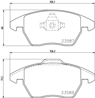 

Комплект тормозных дисковых колодок MINTEX MDB3022