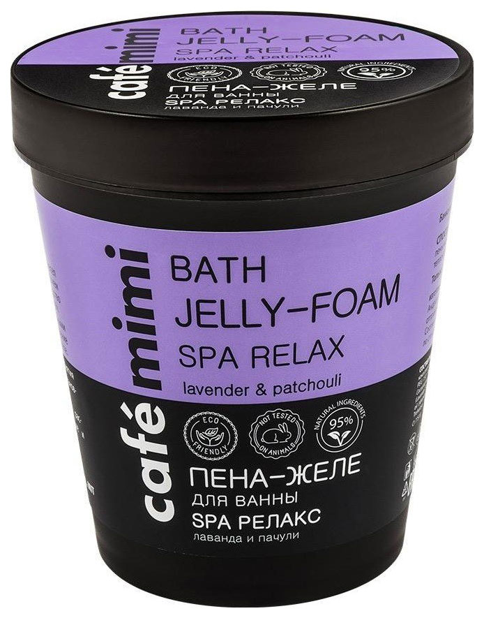 Купить Пена для ванн Cafe Mimi Bath Jelly-Foam Spa Relax Lavender & Patchouli