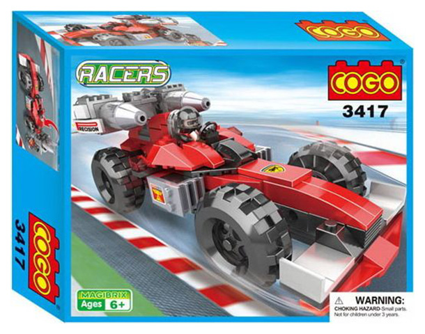 фото Конструктор пластиковый cogo racers - спортивная машина 160 деталей