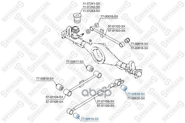 фото Сайлентблок stellox 7700619sx