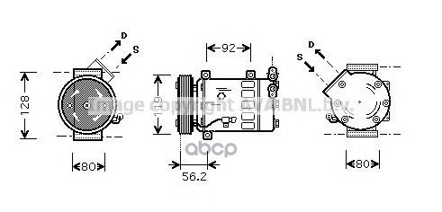 Компрессор кондиционера AVA QUALITY COOLING CNAK237